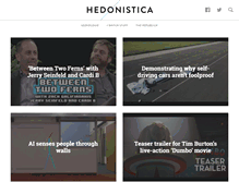 Tablet Screenshot of hedonistica.com